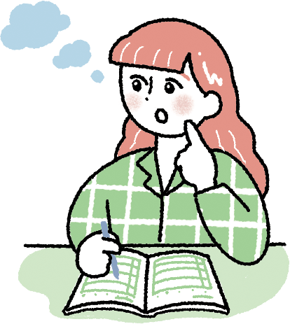 睡眠日誌を書く女性