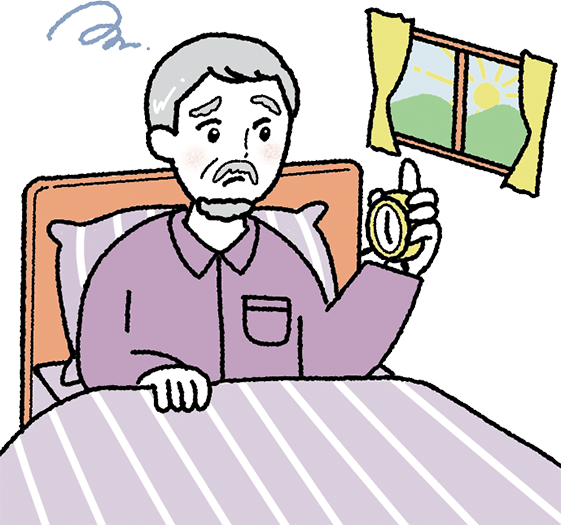 早朝覚醒イラスト